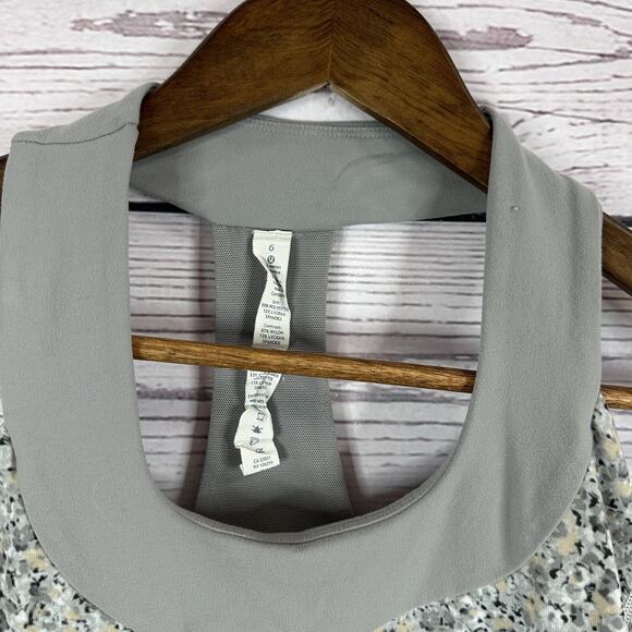 Lululemon Tank Top Womens 6 Gray Built in Bra Pull Over Racer Back - Picture 3 of 13